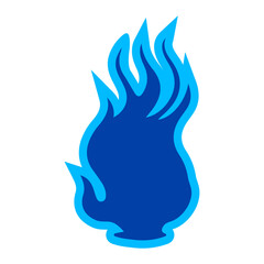 blue fire vector, vector illustration, abstract, art, 3d rendering