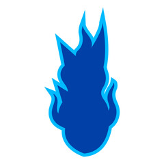blue fire vector, vector illustration, abstract, art, 3d rendering