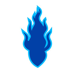 blue fire vector, vector illustration, abstract, art, 3d rendering