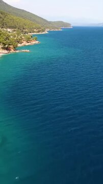 Aerial view of beautiful Turkey landscape