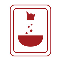 red laboratory bottle vector, vector illustration, abstract, art, 3d rendering