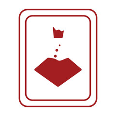 red laboratory bottle vector, vector illustration, abstract, art, 3d rendering