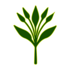 leaf vector, vector illustration, abstract, art, 3d rendering
