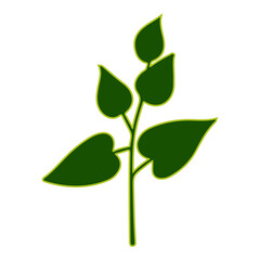 leaf vector, vector illustration, abstract, art, 3d rendering