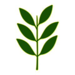 leaf vector, vector illustration, abstract, art, 3d rendering