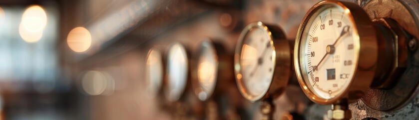 A wall with five clocks on it, each with a different time. The wall is covered in paint and has a rustic, vintage feel