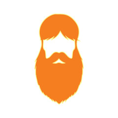 hair mustache beard vector, vector illustration, abstract, art, 3d rendering