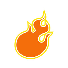 hot fire, vector, silhouette, vector illustration, abstract, art, 3d rendering