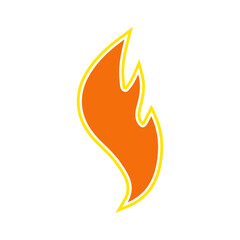 hot fire, vector, silhouette, vector illustration, abstract, art, 3d rendering