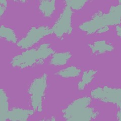 Obraz premium Seamless abstract textured pattern. Simple background on green, purple texture. Digital brush strokes background. Stains. Designed for textile fabrics, wrapping paper, background, wallpaper, cover.