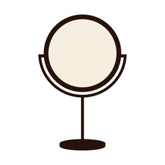 Fototapeta premium beautiful unique cool mirror, vector, silhouette, vector illustration, abstract, art, 3d rendering