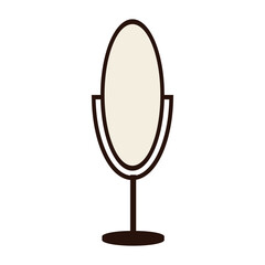 beautiful unique cool mirror, vector, silhouette, vector illustration, abstract, art, 3d rendering