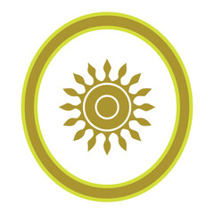 sun logo, vector, silhouette, vector illustration, abstract, art, 3d rendering