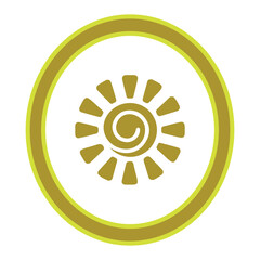 sun logo, vector, silhouette, vector illustration, abstract, art, 3d rendering