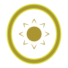 sun logo, vector, silhouette, vector illustration, abstract, art, 3d rendering