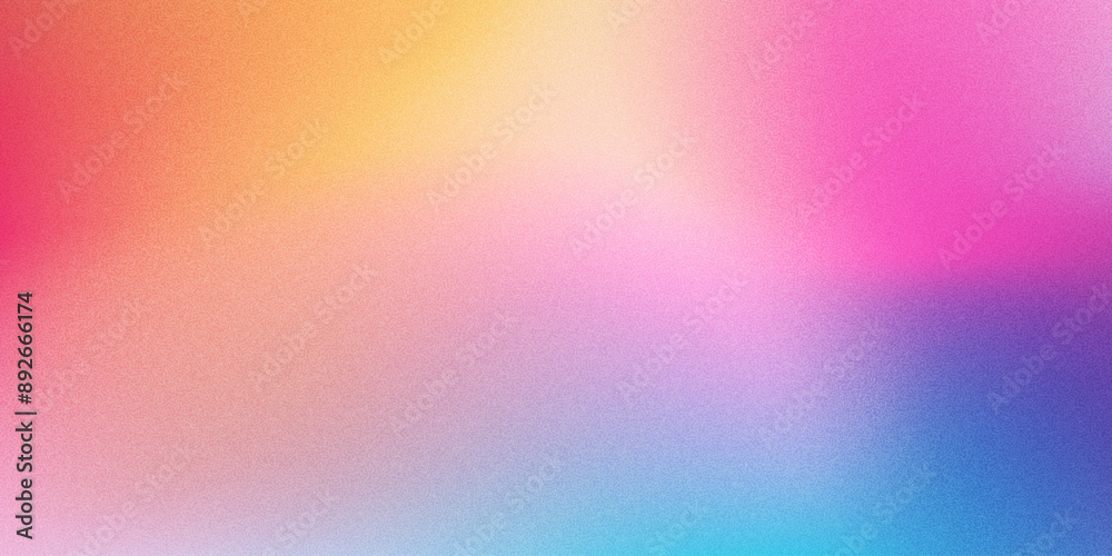 Poster color gradient background, abstract orange grain gradation texture, vector pink noise texture blur a