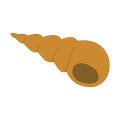 seashell vector, silhouette, vector illustration, abstract, art, 3d rendering