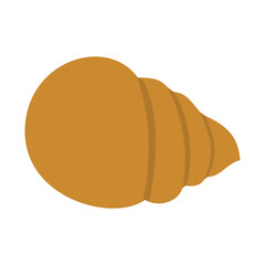 seashell vector, silhouette, vector illustration, abstract, art, 3d rendering