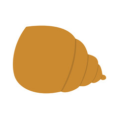 seashell vector, silhouette, vector illustration, abstract, art, 3d rendering