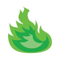 green hot fire vector, silhouette, vector illustration, abstract, art, 3d rendering