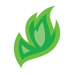 green hot fire vector, silhouette, vector illustration, abstract, art, 3d rendering