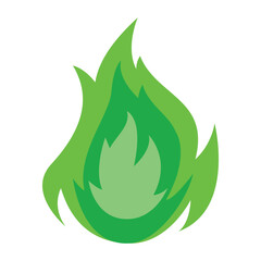 green hot fire vector, silhouette, vector illustration, abstract, art, 3d rendering