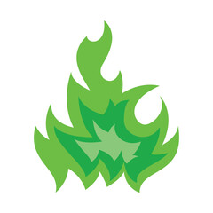 green hot fire vector, silhouette, vector illustration, abstract, art, 3d rendering