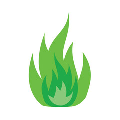 green hot fire vector, silhouette, vector illustration, abstract, art, 3d rendering