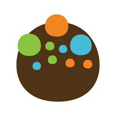 candy vector, silhouette, vector illustration, abstract, art, 3d rendering