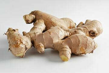Fototapeta premium ginger white background