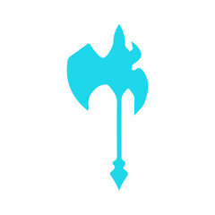 blue sword weapon vector, silhouette, vector illustration, abstract, art, 3d rendering