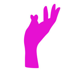 Obraz premium vector hand, logo, vector illustration, abstract, art, 3d rendering, silhouette