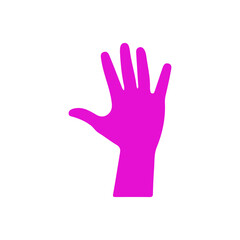 vector hand, logo, vector illustration, abstract, art, 3d rendering, silhouette