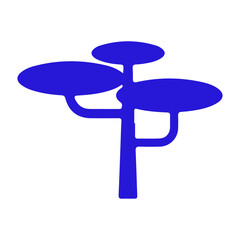 tree vector, logo, vector illustration, abstract, art, 3d rendering, silhouette