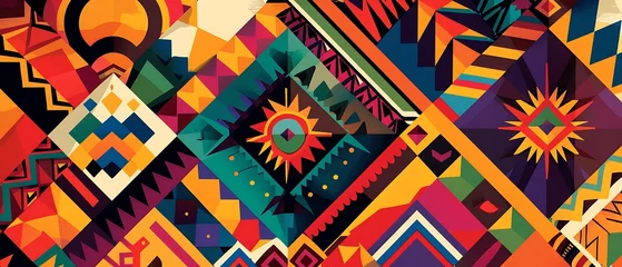 Stickers  A dynamic geometric design celebrating Hispanic heritage month  © Sébastien Jouve