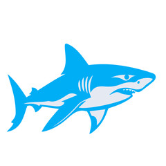 shark animal vector, logo, vector illustration, abstract, art, 3d rendering, silhouette