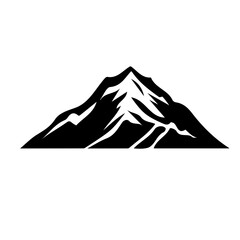 mountain vector, logo, vector illustration, abstract, art, 3d rendering, silhouette