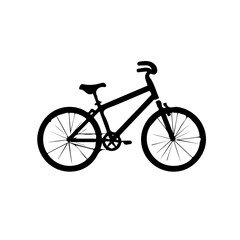 bicycle vector, logo, vector illustration, abstract, art, 3d rendering, silhouette