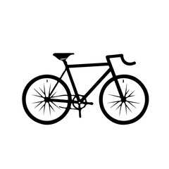Fototapeta premium bicycle vector, logo, vector illustration, abstract, art, 3d rendering, silhouette