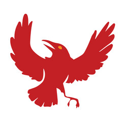 Obraz premium bird vector, logo, vector illustration, abstract, art, 3d rendering, silhouette