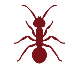red silhouette animal, logo, vector illustration, abstract, art, 3d rendering, silhouette