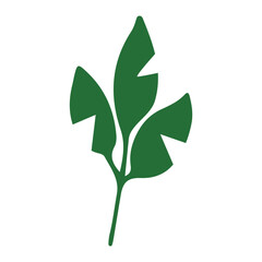 green leaf vector, logo, vector illustration, abstract, art, 3d rendering, silhouette