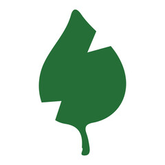 green leaf vector, logo, vector illustration, abstract, art, 3d rendering, silhouette