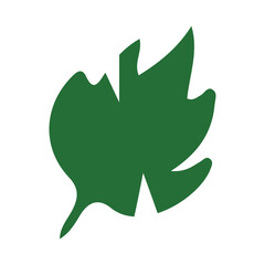 green leaf vector, logo, vector illustration, abstract, art, 3d rendering, silhouette