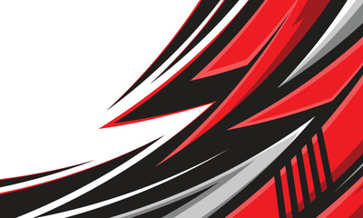 Car wrap vinyl sticker design abstract curved lines racing geometry © Ancala