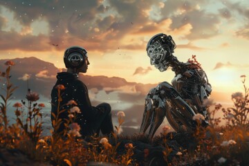 Fototapeta premium Understanding the psychology of AI: insights into its decision-making and behavior.