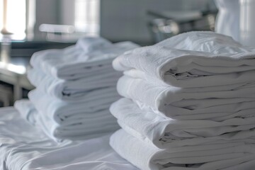 Expert restaurant laundry services offering fresh, crisp linens prepared for pickup