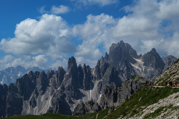 Fototapeta premium Dolomites in Italy, mountain landscape in summer