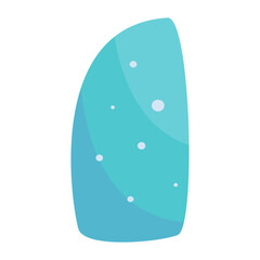 simple illustration of bathroom accessories elements