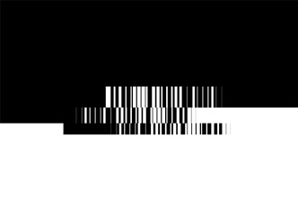 Vector transition from black to white. Modern striped pattern of thin lines. . Trendy black and white vector background with place for text. Stroke
